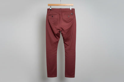 Superdry Mens Slim Fit Chinos in Smoke Paprika UK SIZE 30W X 32L USED VGC