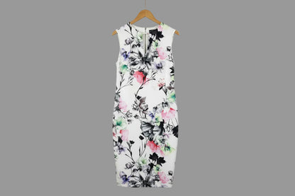 Coast Floral Print Scuba Pencil Dress - UK 16 EU 44 - Fitted Formal Party Wedding Guest