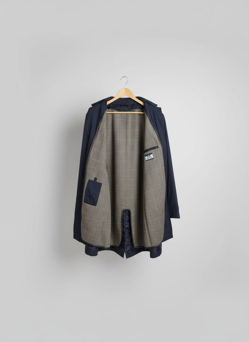 Marks and Spencer leather collar rain coat