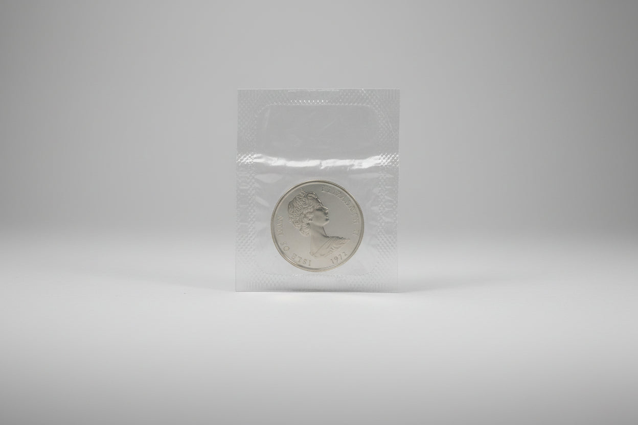 Isle of Man Five Pence Silver Wedding Coin 1972 Original Box