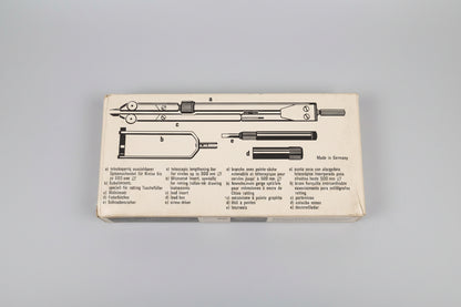 Rotring Telescopic Lengthening Bar for Circles Up to 500mm - Compass Set - In Case & Box