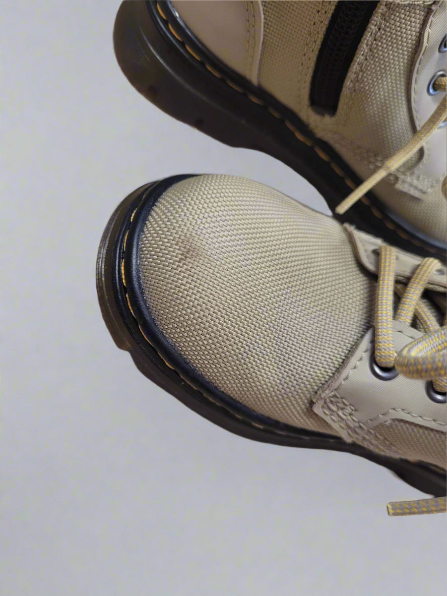 Kids Dr Marten's Canvas Beige Boots UK size 10