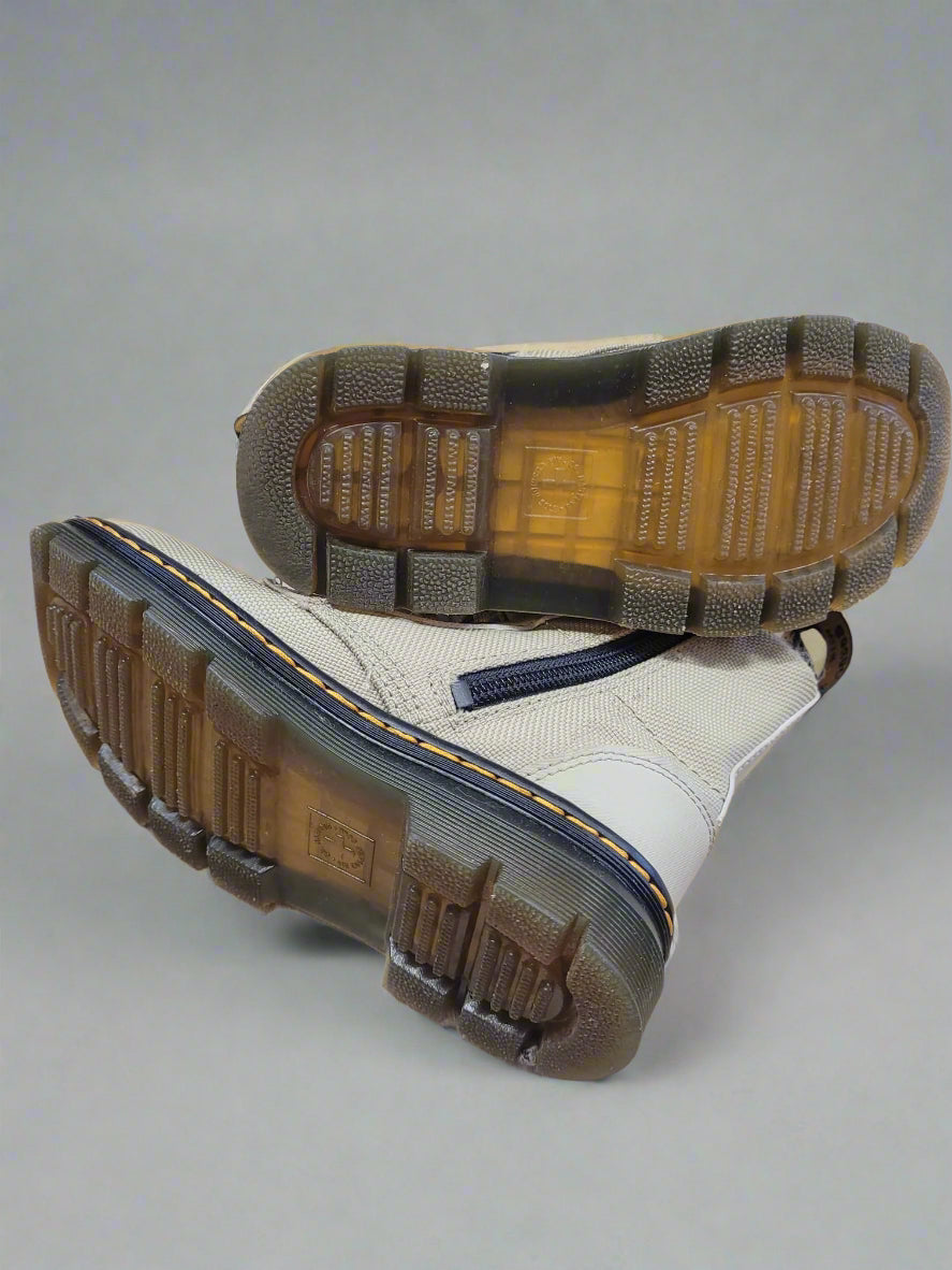 Kids Dr Marten's Canvas Beige Boots UK size 10