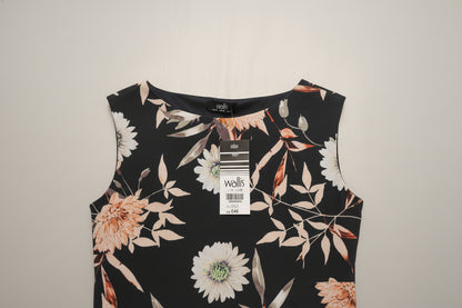 Sleeveless floral dress by Wallis size 14
