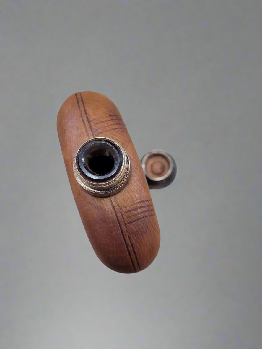 Vintage Brown Leather Hip Flask