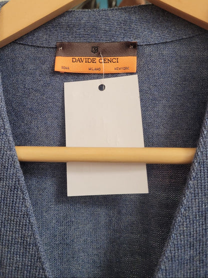 Davide Cenci Roma Milano New York Men's Gillet 100% Virgin Wool Size Small - GOOD USED CONDITION