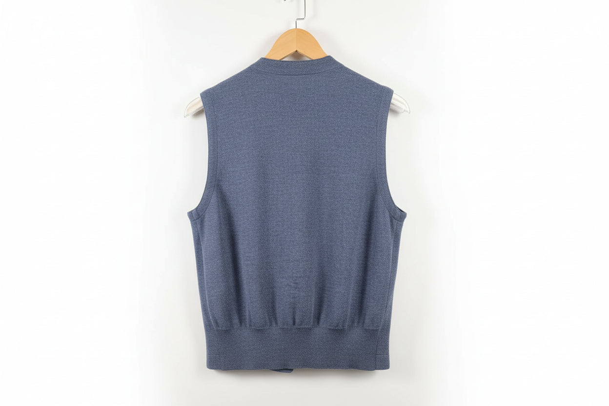 Davide Cenci Roma Milano New York Men's Gillet 100% Virgin Wool Size Small - GOOD USED CONDITION