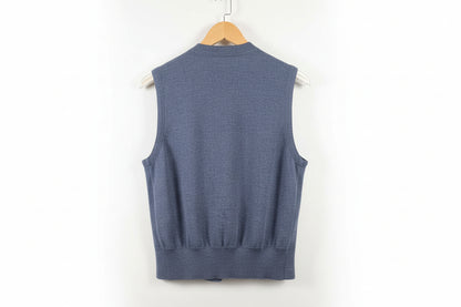 Davide Cenci Roma Milano New York Men's Gillet 100% Virgin Wool Size Small - GOOD USED CONDITION