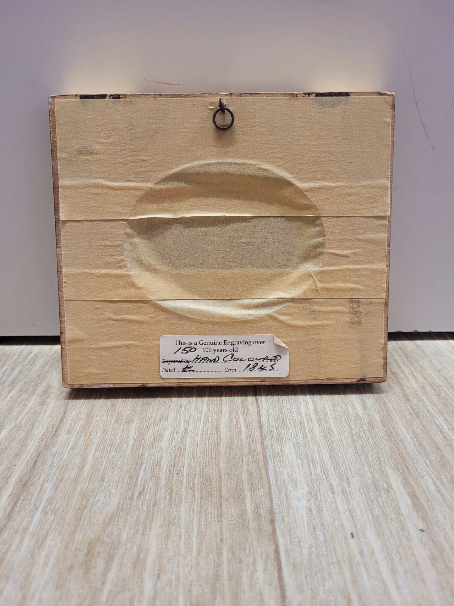 Vintage Gold Framed Hand Coloured Genuine Engraving Circa 1845