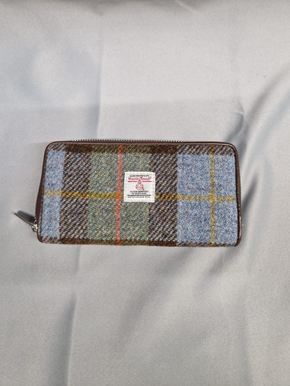 NEW Harris Tweed Rectangle Purse Wallet - Zip Around