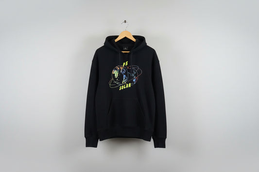 Paul Smith Men's Black Hoodie with Planet Print Size L Good Condition
