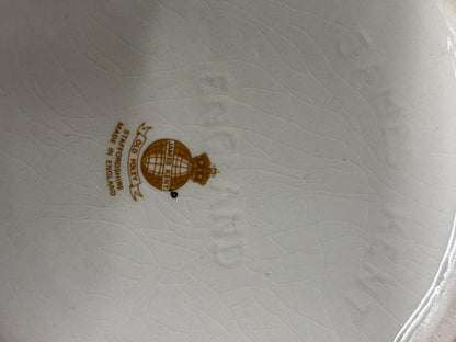 James Kent White Floral Ceramic Bed Pan Potty - Vintage