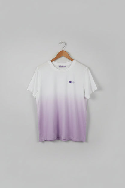 Koibird Women's Pink Ombre 100% Cotton T-Shirt - Size Large