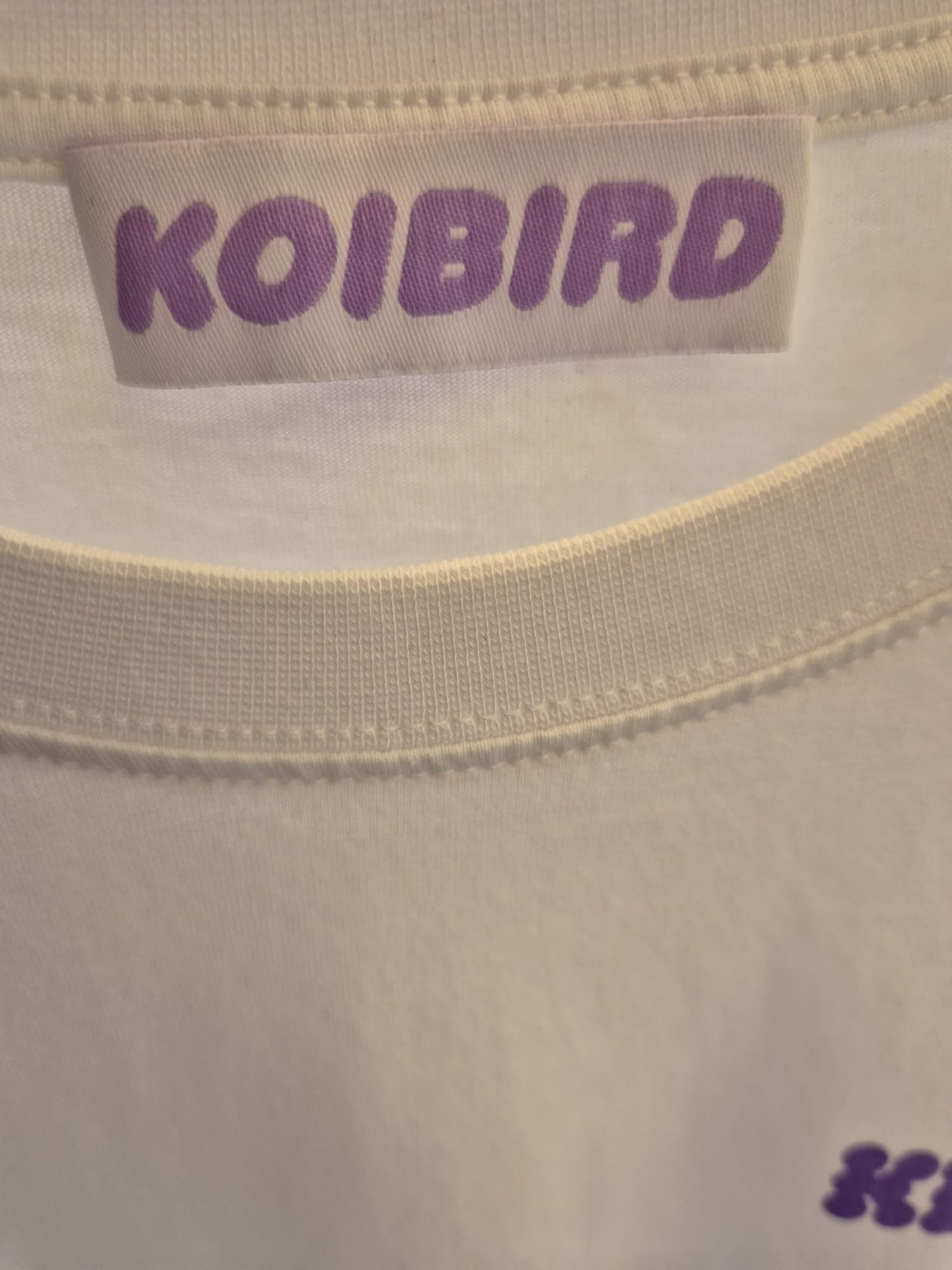 Koibird Women's Pink Ombre 100% Cotton T-Shirt - Size Large
