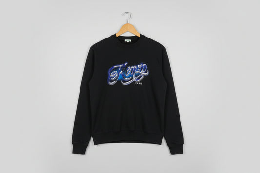 Black Kenzo Embroidered Jumper XS