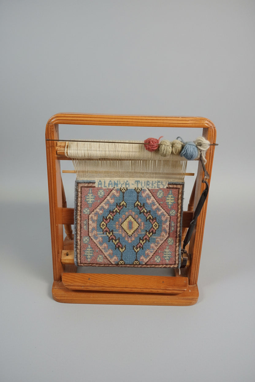 Turkish Rug Loom Collectors Piece Height 13.5" Width 11" Depth 6.5" Good Condition