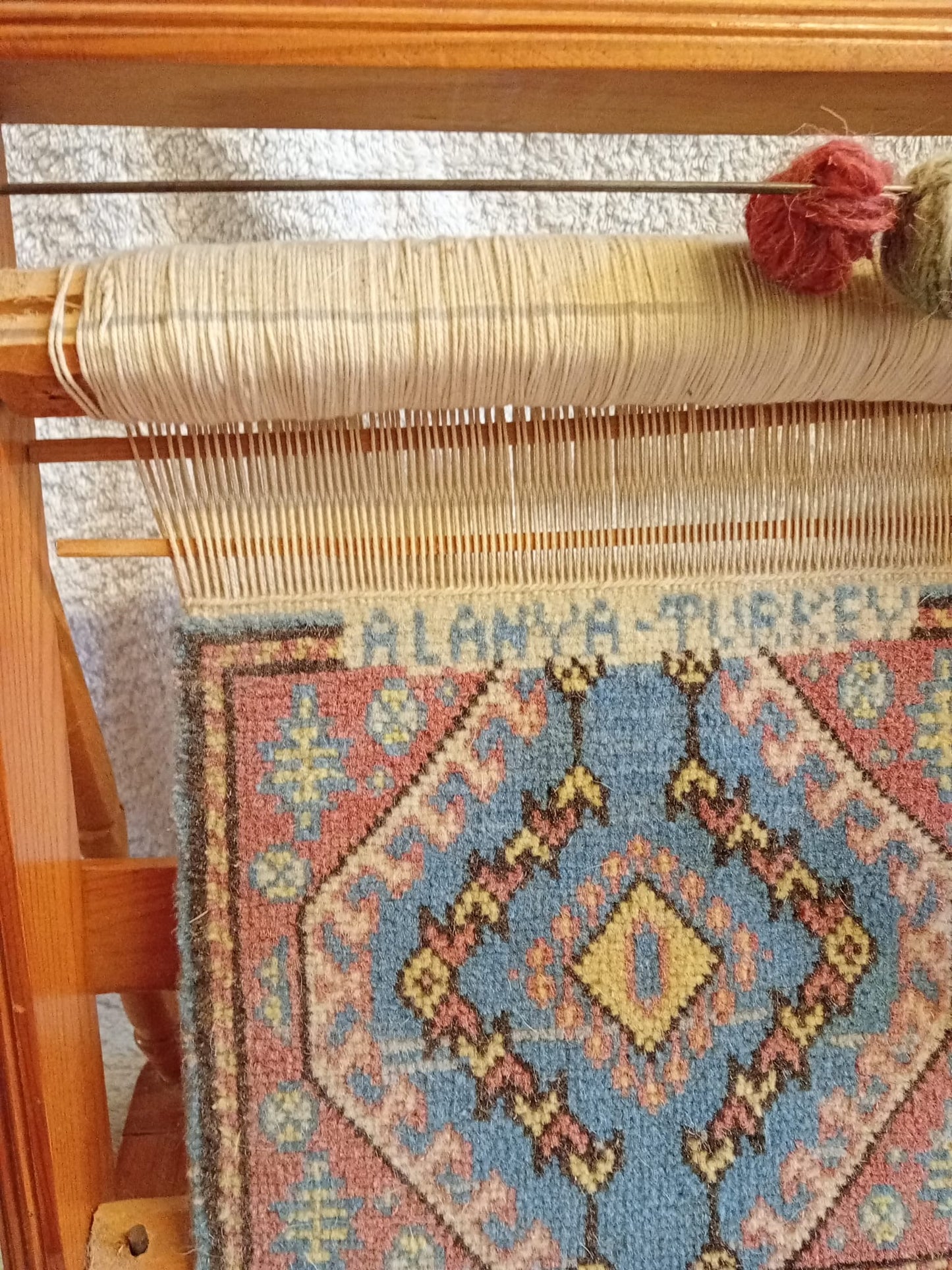 Turkish Rug Loom Collectors Piece Height 13.5" Width 11" Depth 6.5" Good Condition