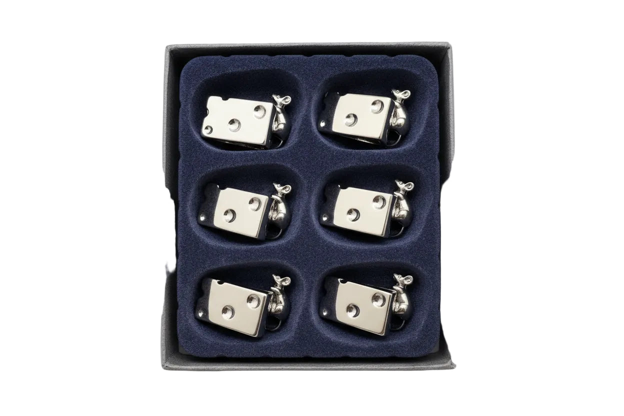 Vintage Mouse & Cheese Name/ Place/ Seat Holders Set - Table Wear - NEW IN BOX