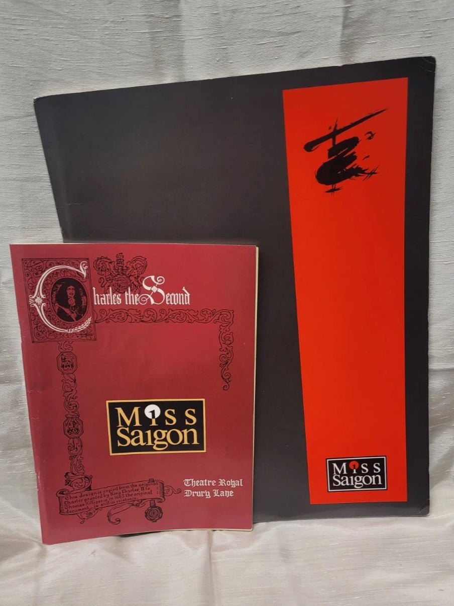 MISS SAIGON Signed Theatre Programme Books x 2 Royal Drury Lane