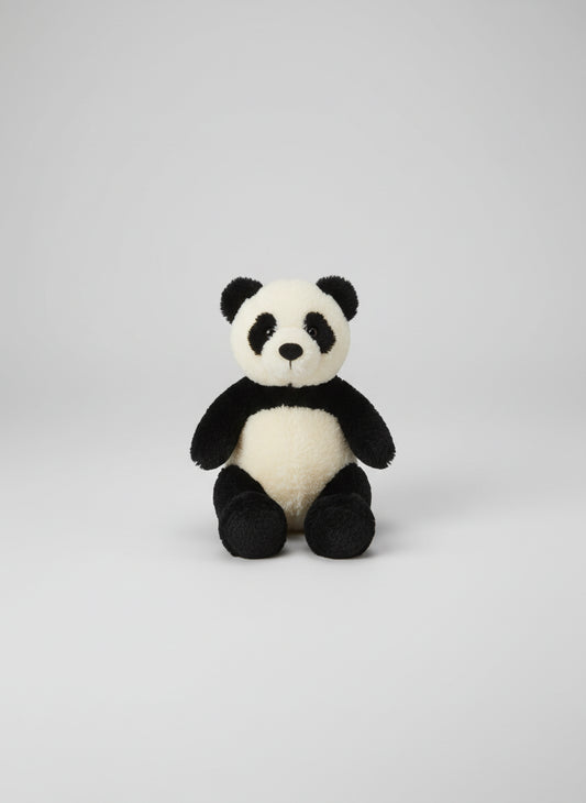 Jellycat Large Bartlesham Panda Bear Rare Retired Vintage Black Cream Plush 12"