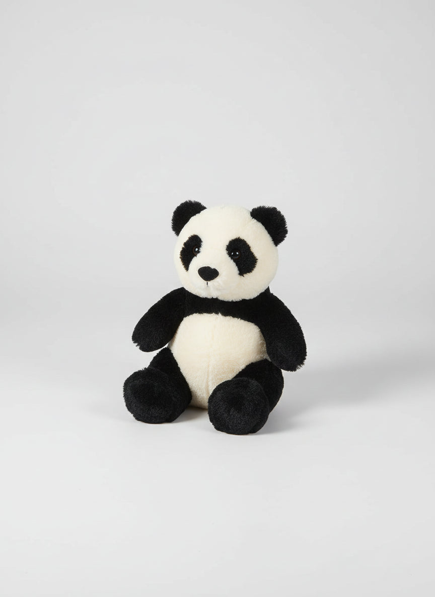 Jellycat Large Bartlesham Panda Bear Rare Retired Vintage Black Cream Plush 12"