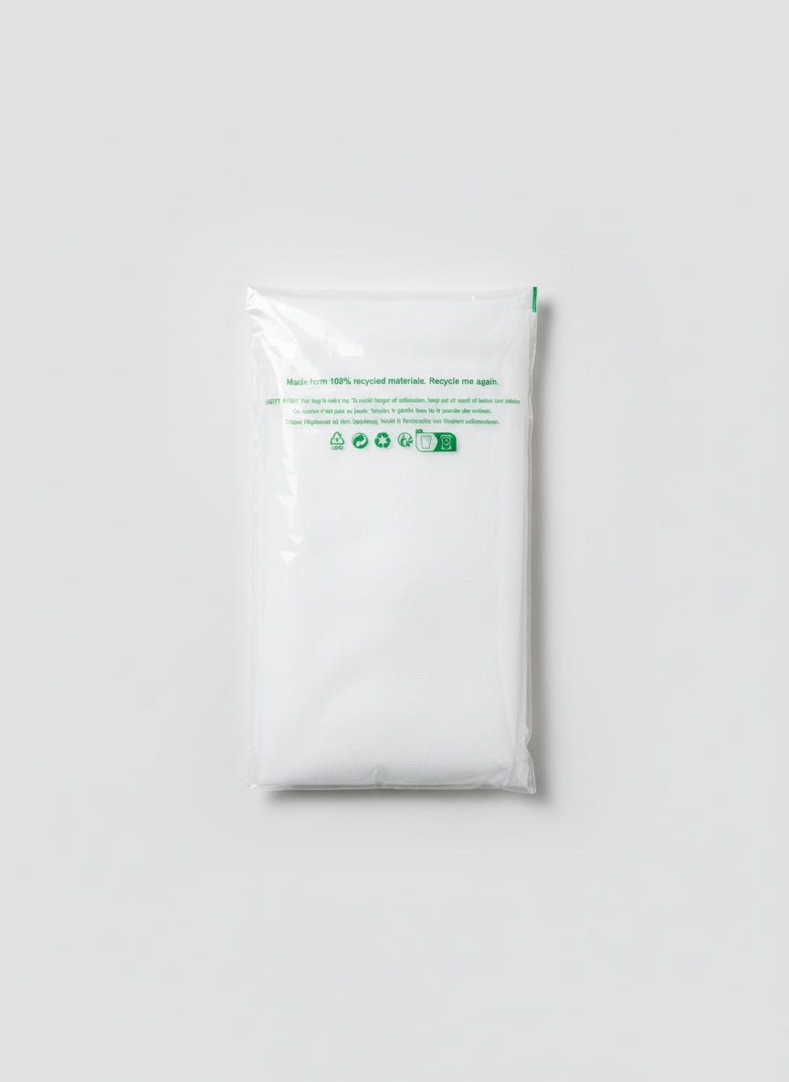 Brand New Changing Mat Cover - 100% Cotton - White - 46 x 73 x 5 CM