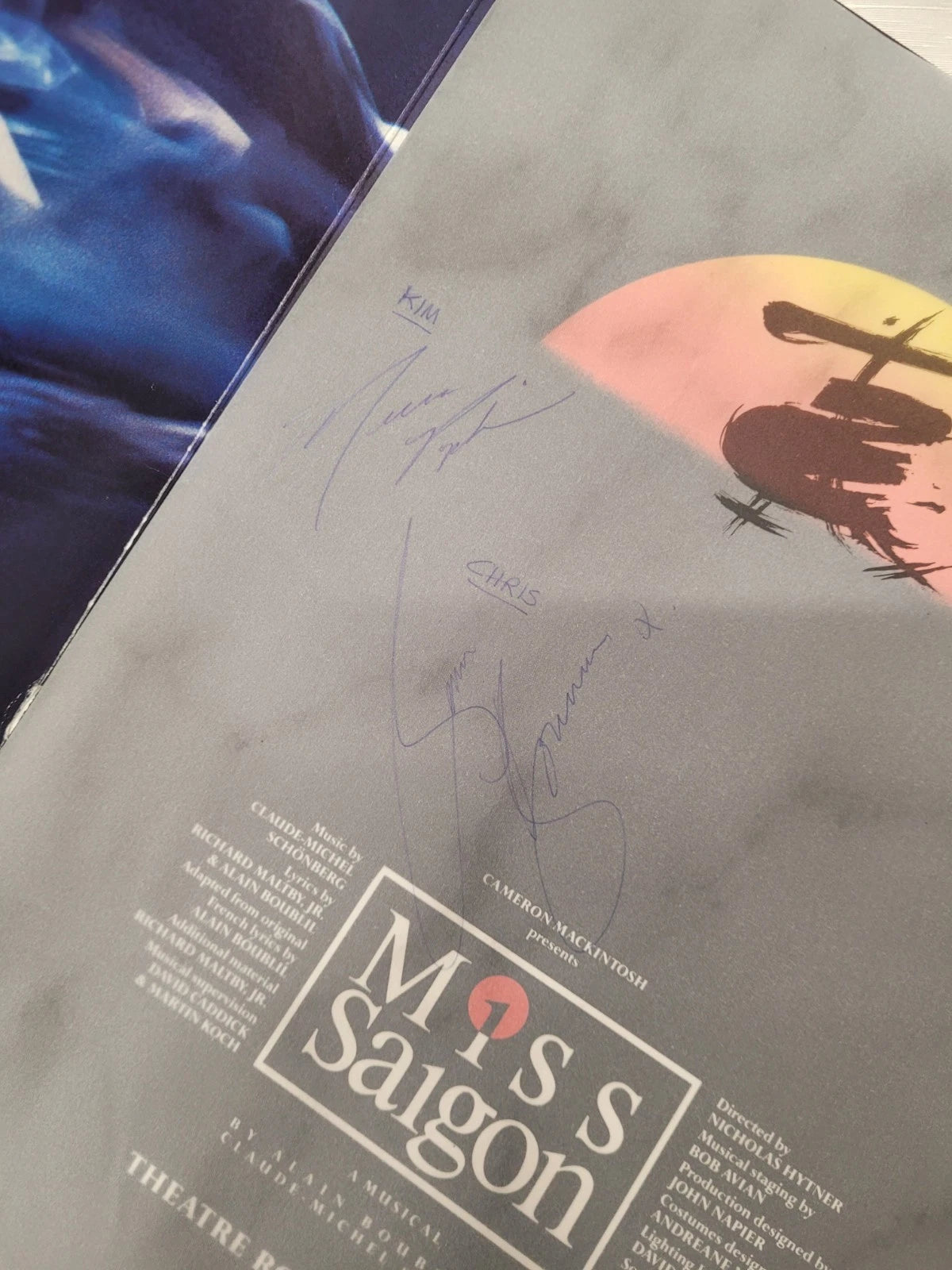 MISS SAIGON Signed Theatre Programme Books x 2 Royal Drury Lane