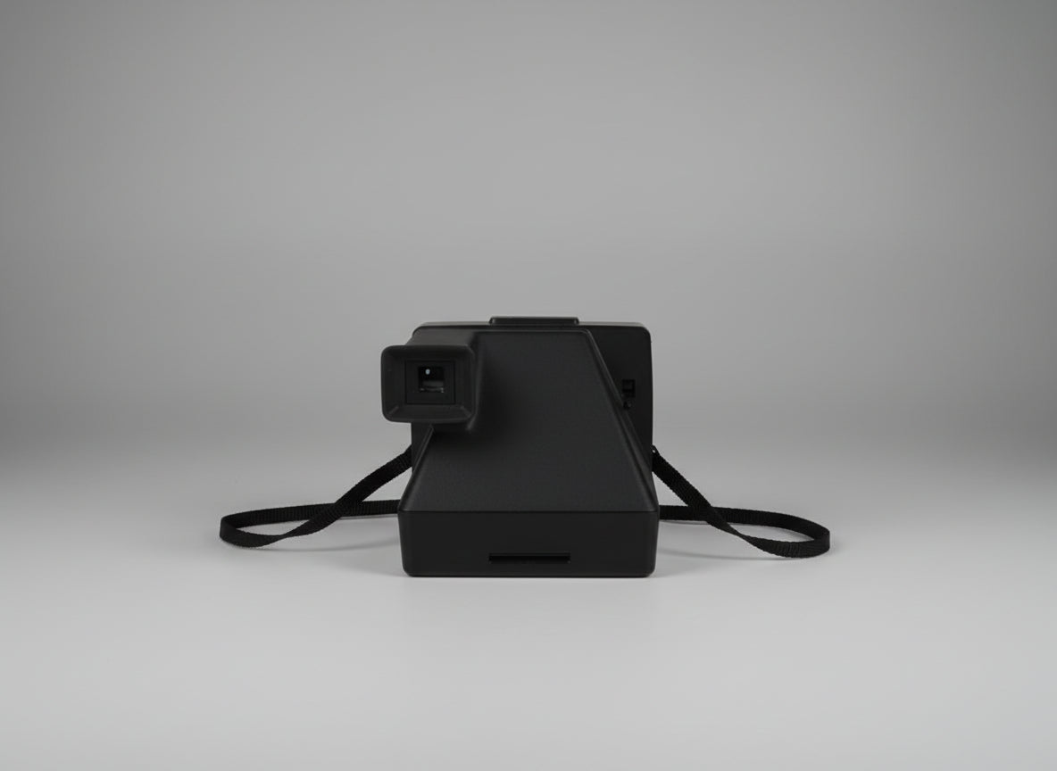 Vintage Polaroid One Step Land Camera W/Strap Rainbow Stripe And ITT Magicflash