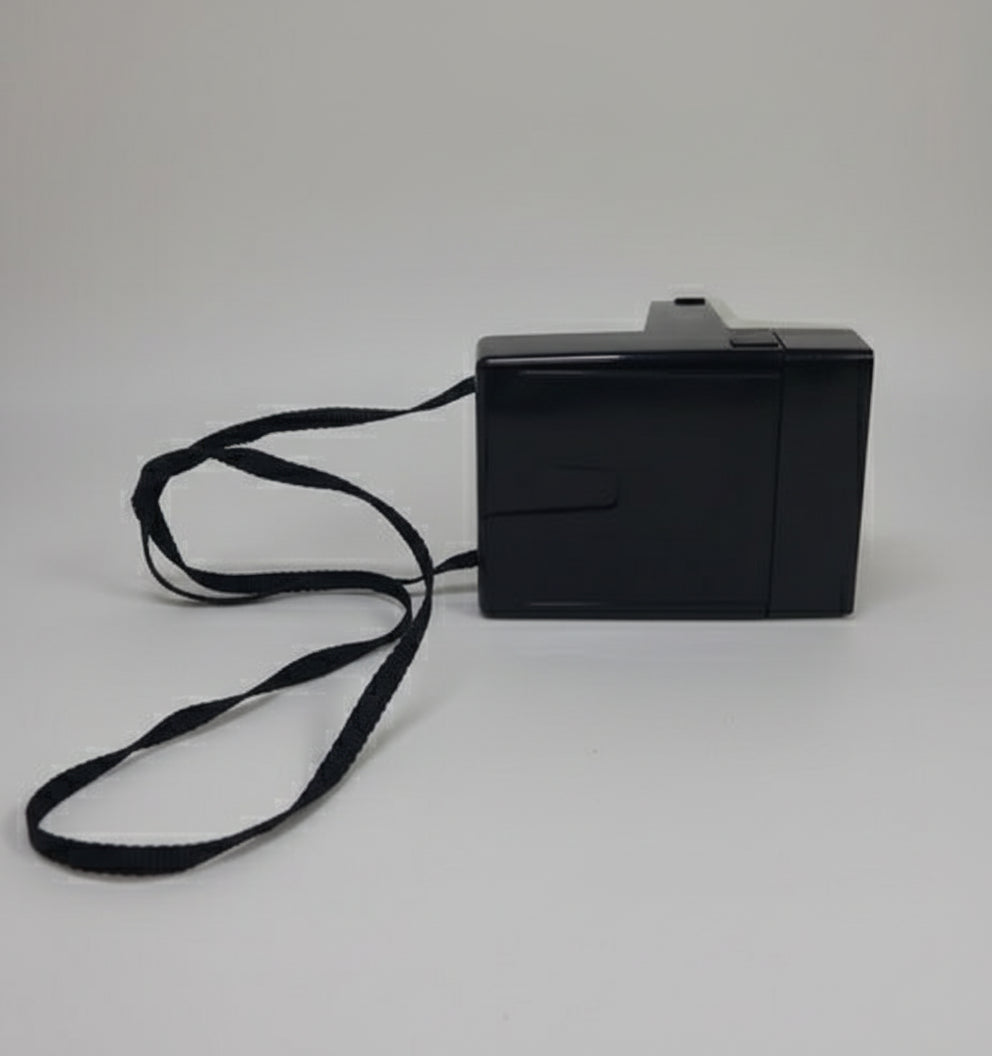 Vintage Polaroid One Step Land Camera W/Strap Rainbow Stripe And ITT Magicflash