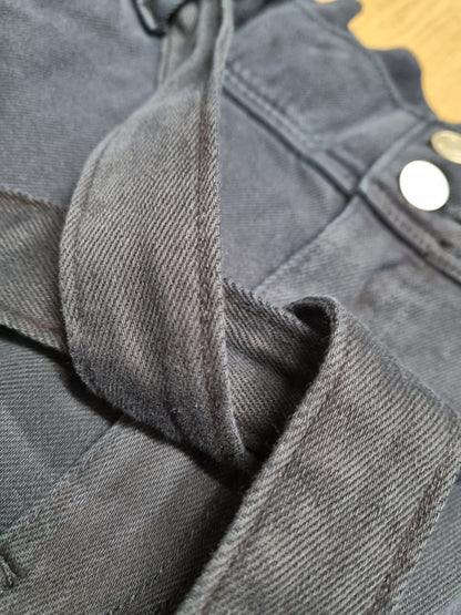 Navy Per Una high waisted slouch cotton trousers size 18