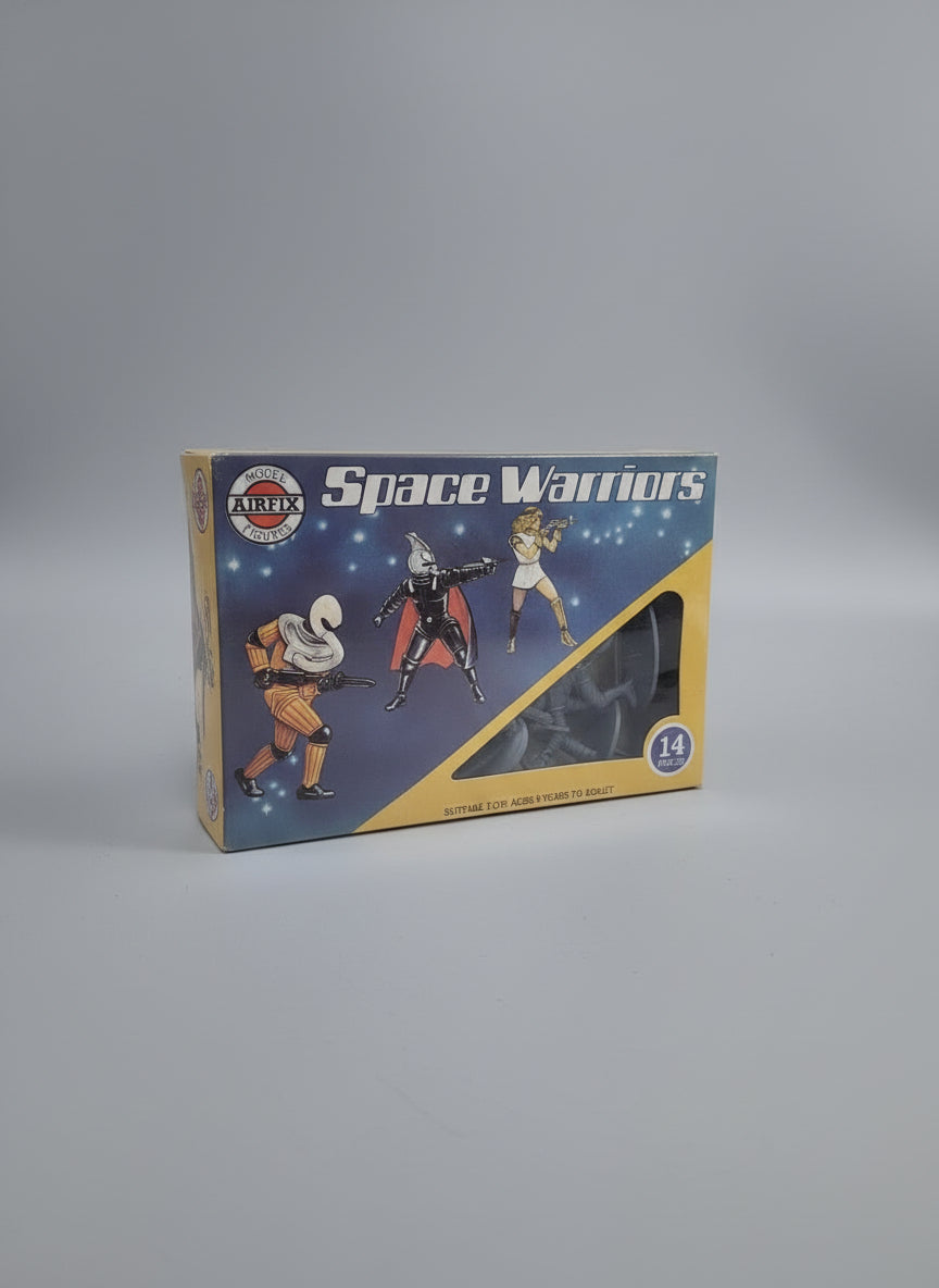 VINTAGE AIRFIX 1:32 MODEL FIGURES SPACE WARRIORS WITH ORIGINAL BOX New & Sealed