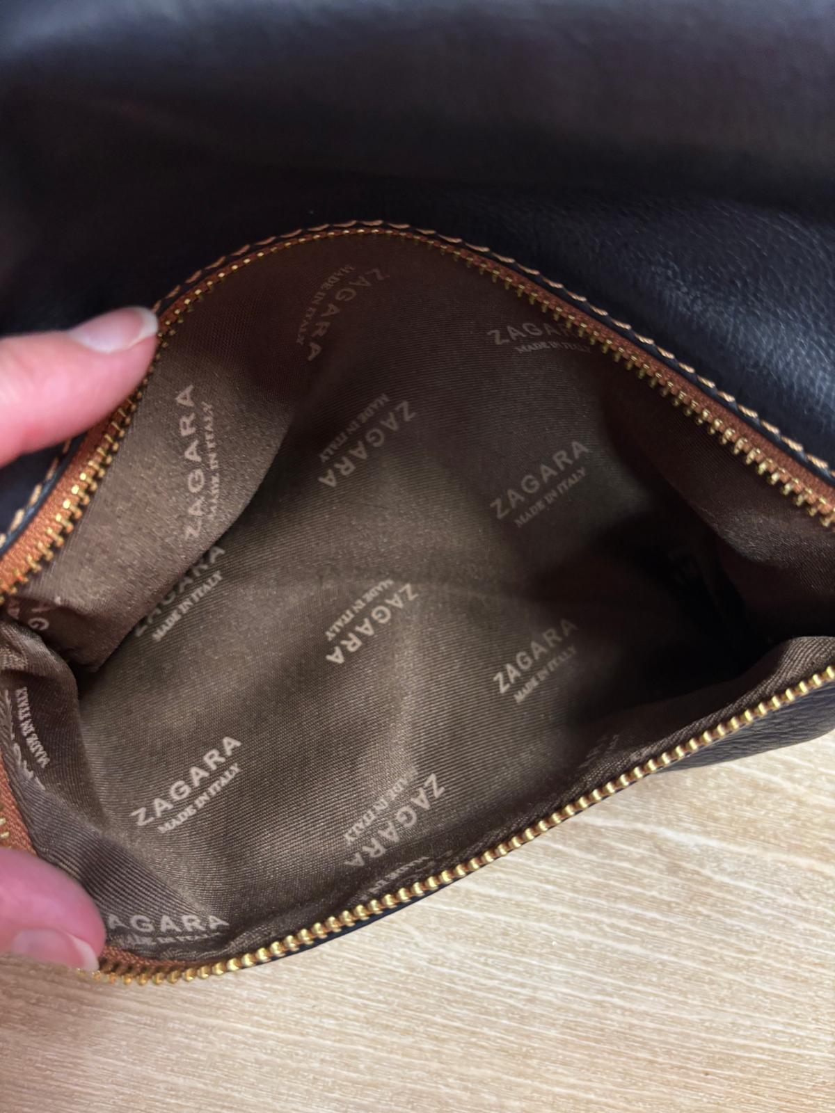 Zagara Crossbody Envelope Navy Blue Bag Gold Metalwork