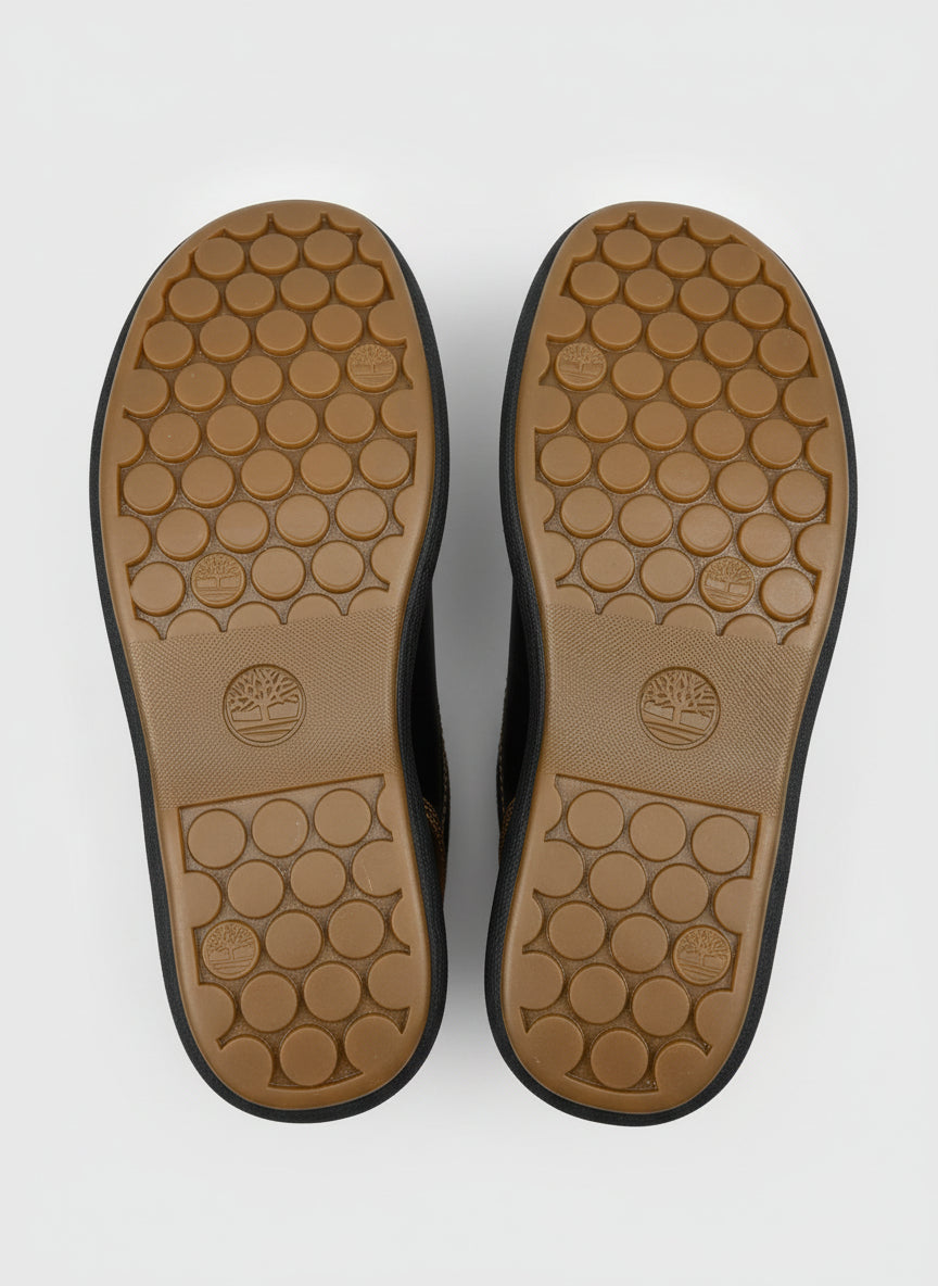 Timberland Black Leather Lace-Up Shoes Size 11 M Rubber Soles