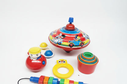 Vintage Toy Bundle Chad Valley Spinner 10 x Piece Job-Lot Set