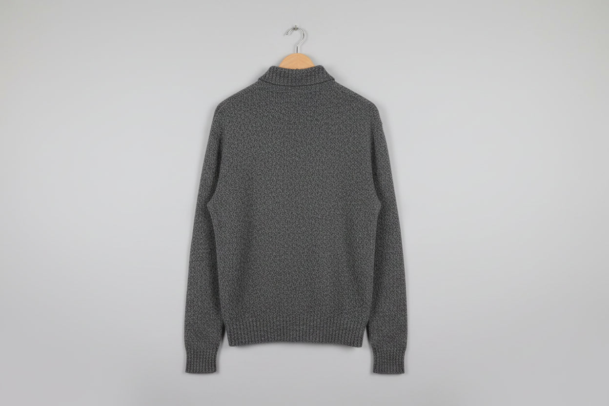 Versace Grey Knit Zipped Cardigan Jumper Size Large Vintage Wool Blend