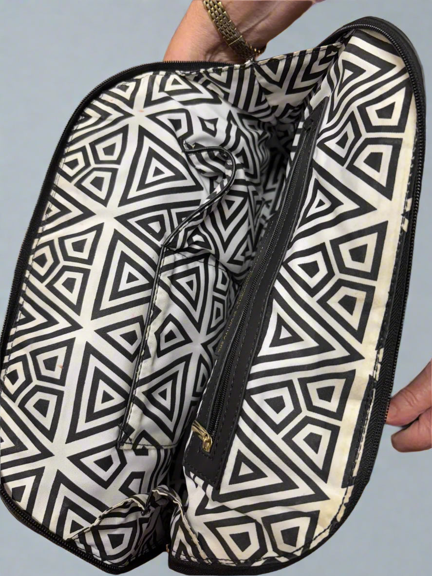 Versace Rainbow Army Metallic Print Handbag Double Handle