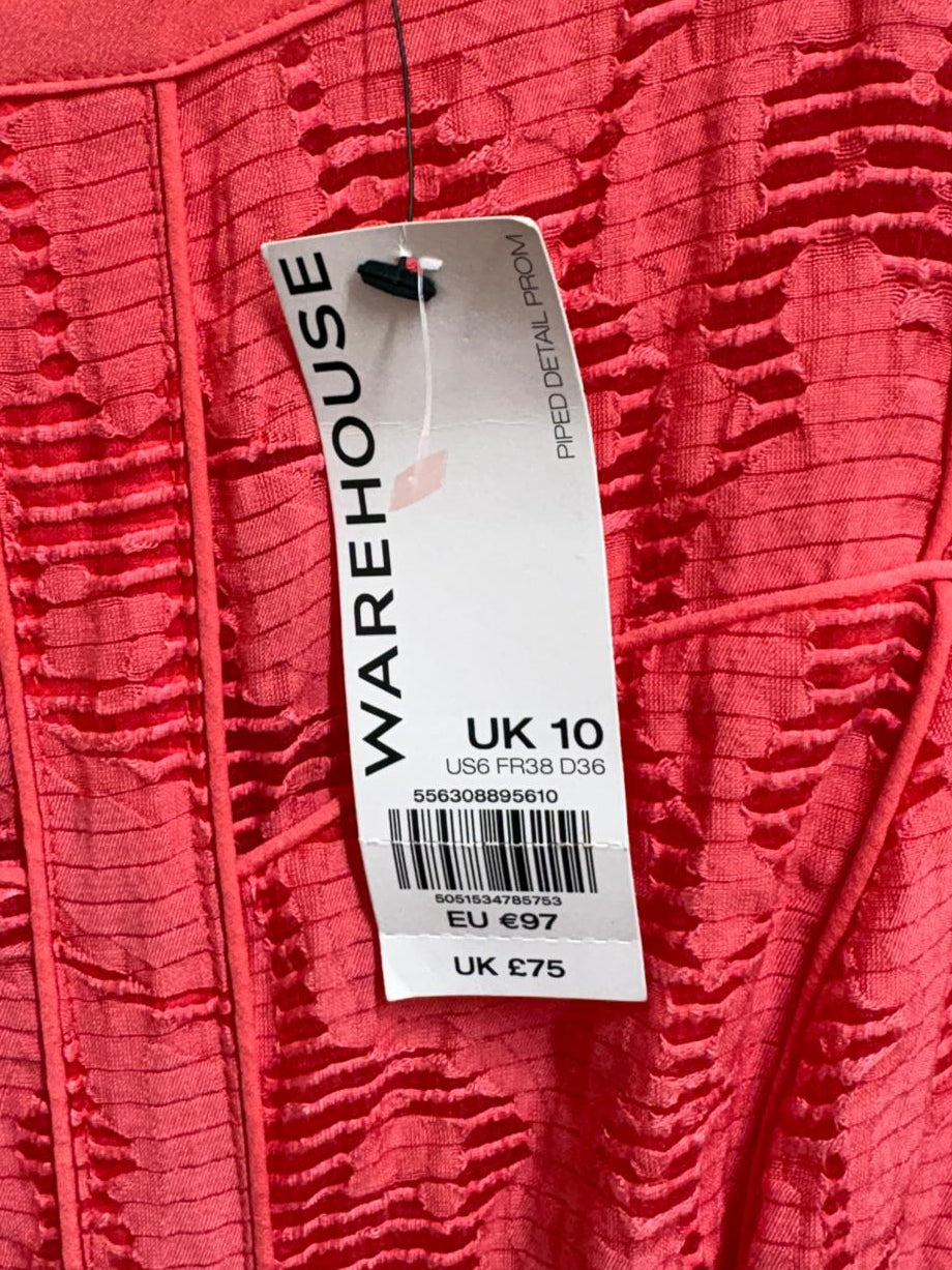 Spotlight by Warehouse Coral sleeveless dress SIZE 10 BNWT