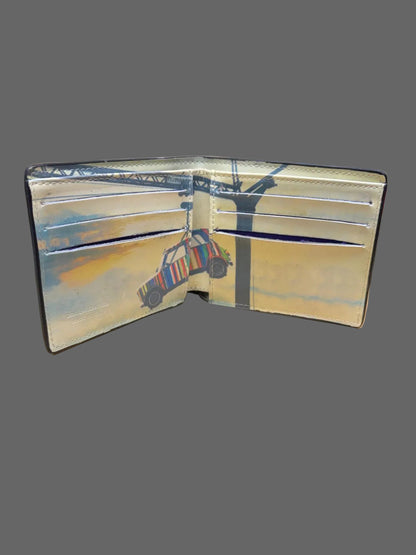 Paul Smith - Rare Mini Cooper & Crane Leather Wallet - USED VGC